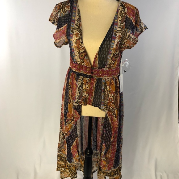 Live 4 Truth Tops - Live 4 Truth Boho Button HiLow Top